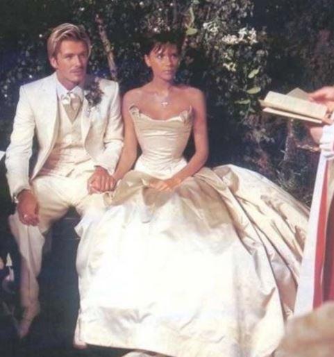  David and Victoria tied the knot in an extravagant ceremony back in 1999