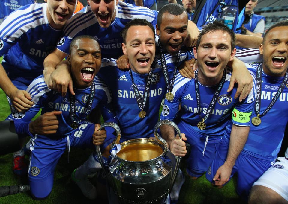  Frank Lampard enjoyed a glittering domestic career which included winning the Champions League in 2012 with Chelsea