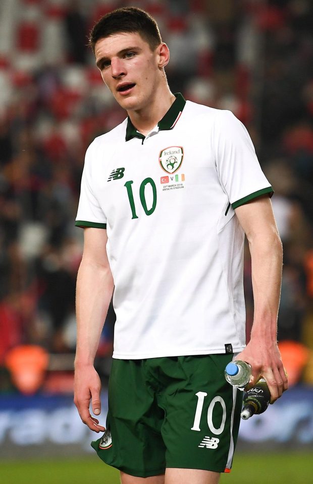  Declan Rice has played for Ireland in three friendlies - but can choose to end that association