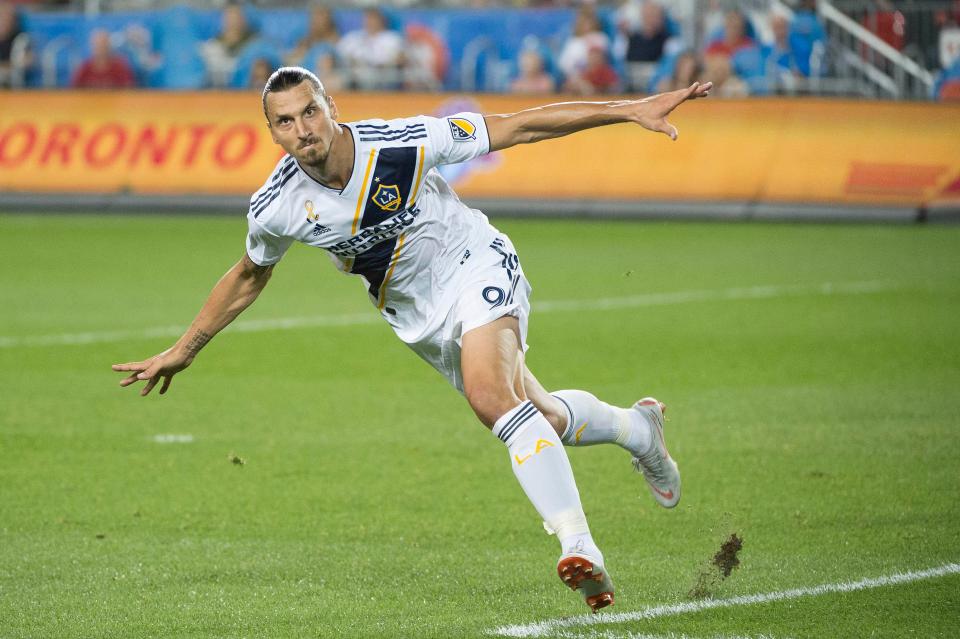  Ibrahimovic has scored 22 goals for LA Galaxy, keeping the side's hopes about a play-off appearance alive