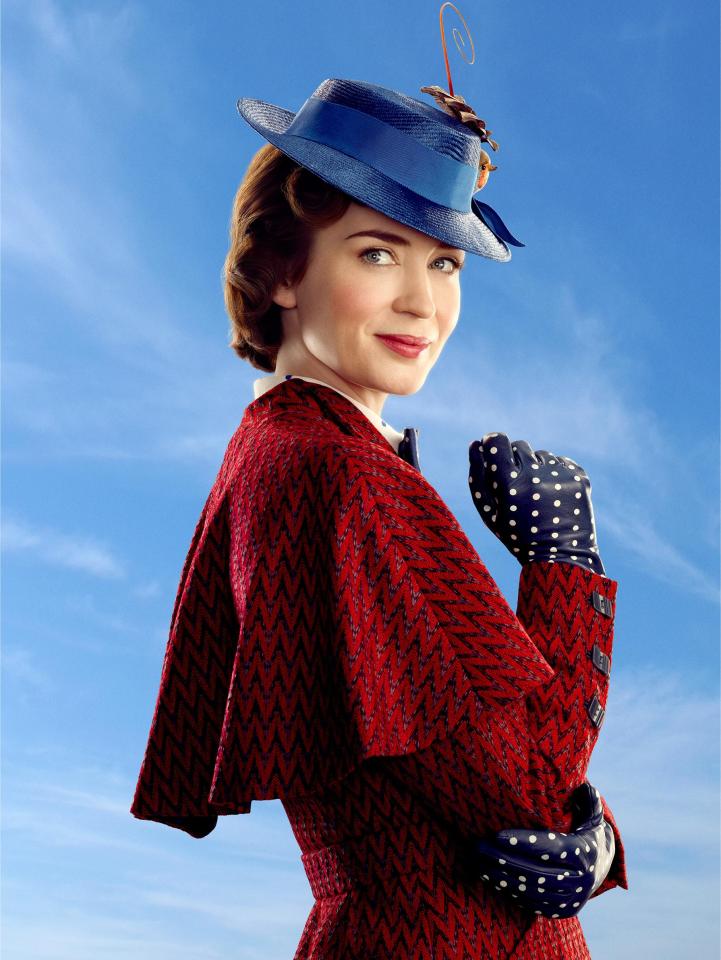  Mary Poppins Returns is to be released this December and has Emily Blunt as the main character