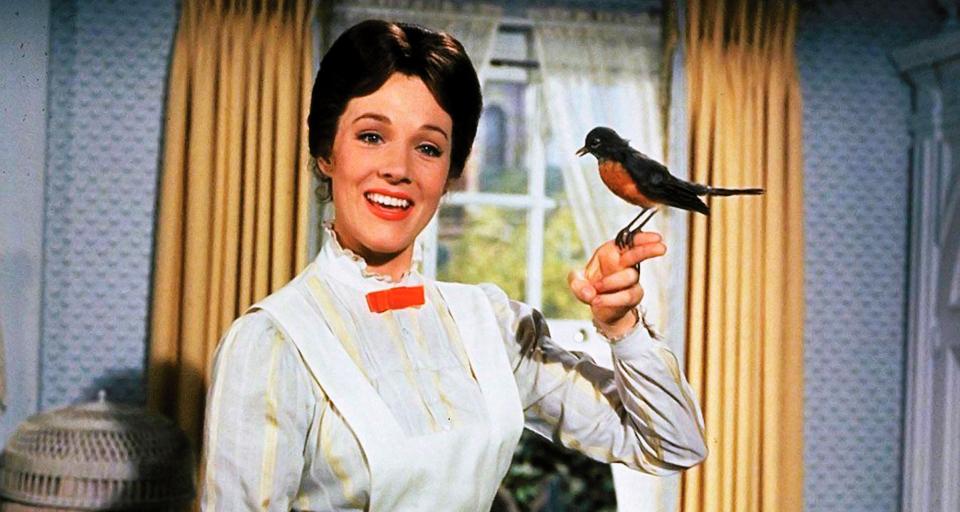  The classic Disney movie Mary Poppins starred Julie Andrews and came out in 1964