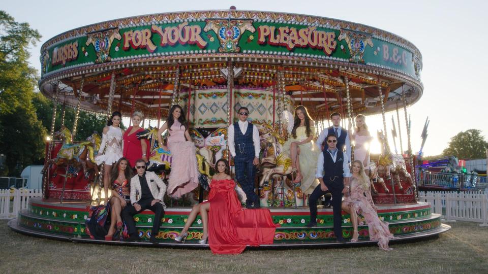  Alfie, sitting down bottom left, with his Absolutely Ascot co-stars