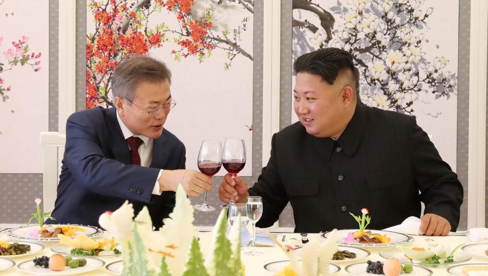  South Korean president Moon Jae-in and and North Korean leader Kim Jong-un are favourites to win the prize