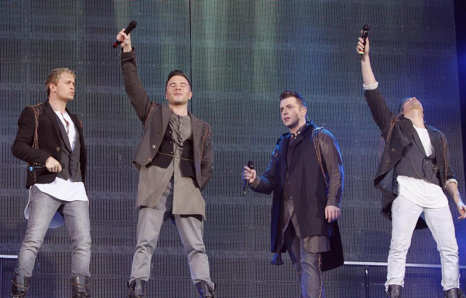  Westlife perform at Croke Park on June 22, 2012 in Dublin, Ireland