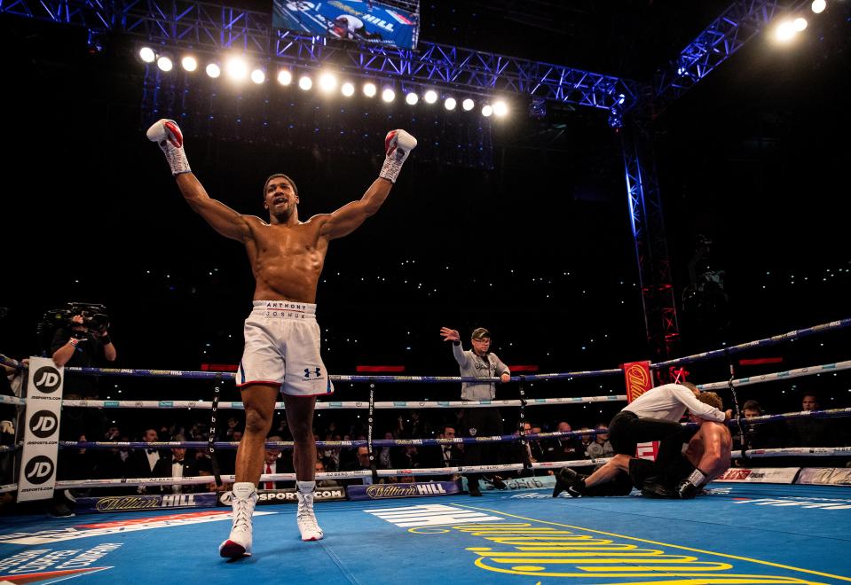  Anthony Joshua beat Alexander Povetkin at Wembley last month, and Kay Adams hosted the fight for DAZN in the US