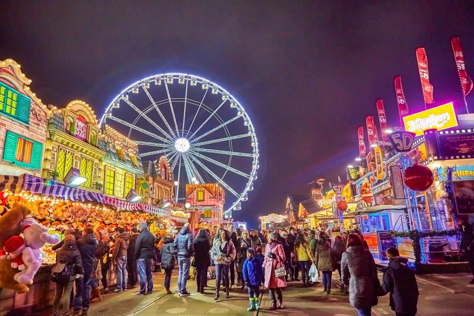  Enjoy shows, interactive attractions, fairground rides and more at the world famous Winter Wonderland in London's Hyde Park