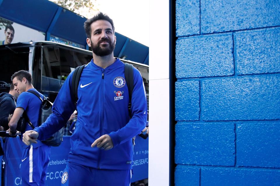  Cesc Fabregas is out of contract in the summer, with Atletico Madrid considering an early swoop