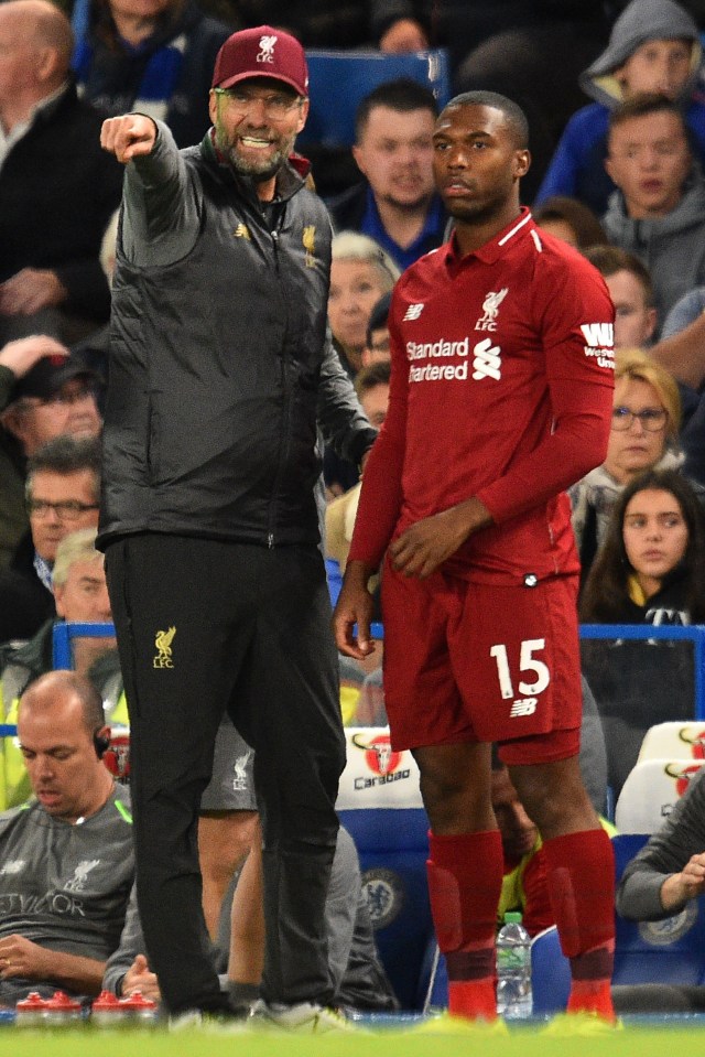 Jurgen Klopp threw on Sturridge as a second-half substitute – and the forward is set to return to the bench