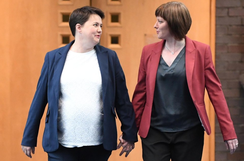 Ruth and Jen together at the Tory party conference last month