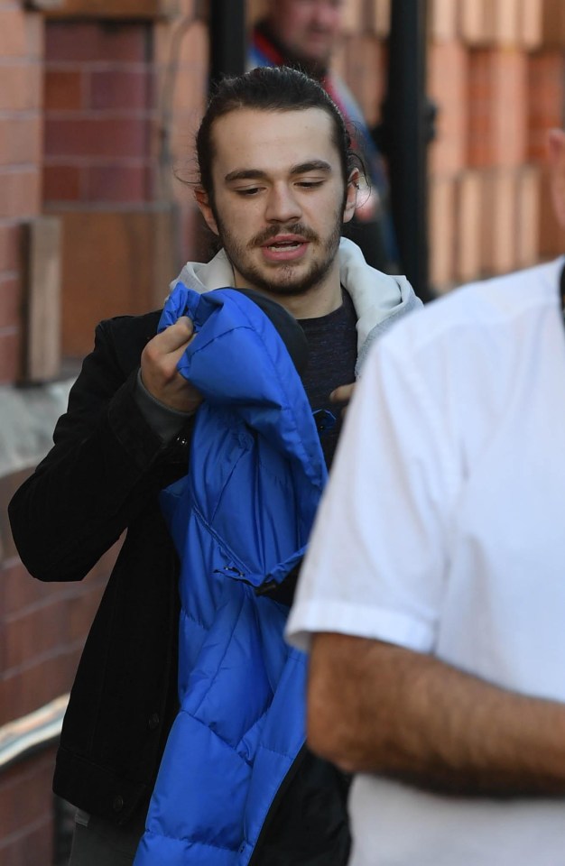 Actor Harry Visinoni – who plays Seb – was seen trying to go incognito