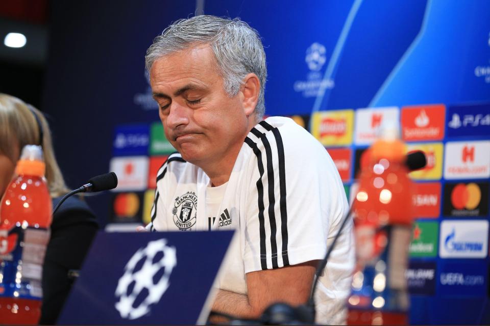  Jose Mourinho is under intense pressure at Manchester United