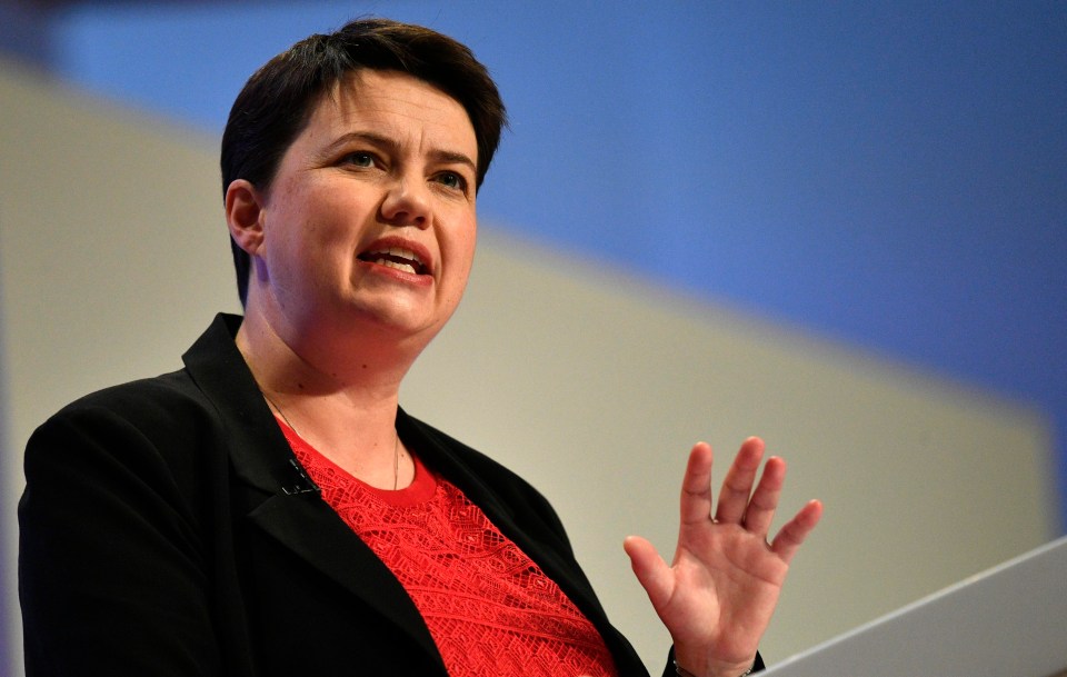 Ruth Davidson, speaking just last month at Tory conference, has given birth a baby boy