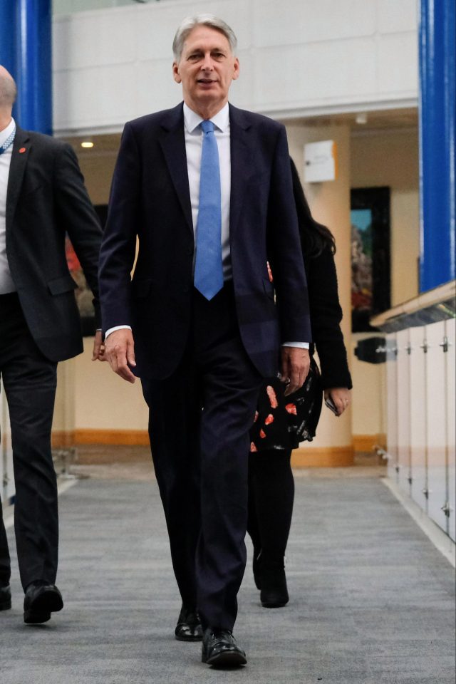  Philip Hammond arrives at Tory Party Conference earlier this week