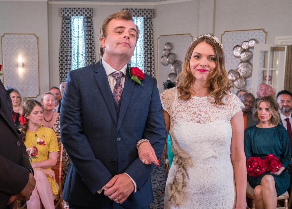  Steve and Tracy got married again on Corrie in 2018