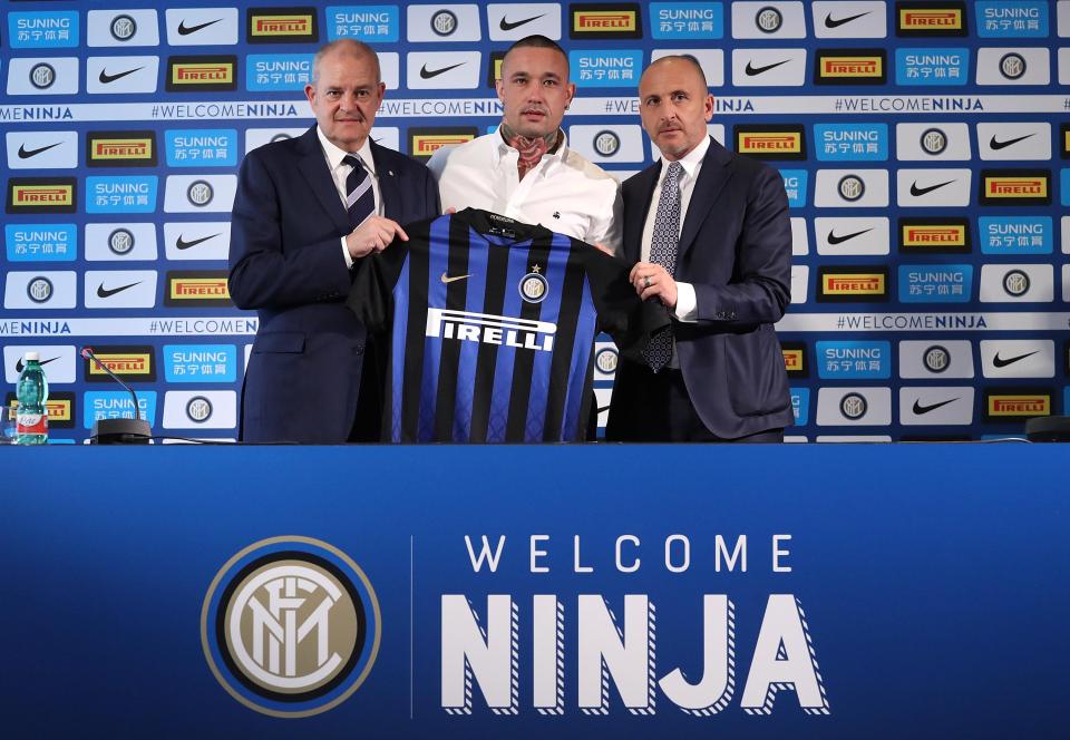  Radja Nainggolan flew Edwards from the World Cup to Italy for his unveiling at Inter Milan