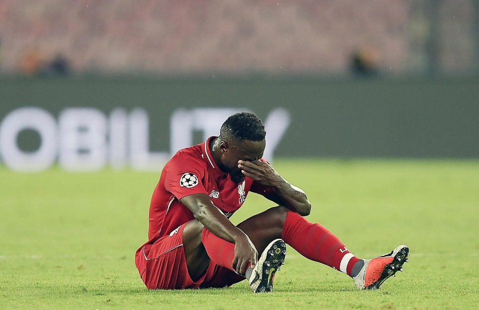  Naby Keita looks set for two weeks on the sidelines with a hamstring injury