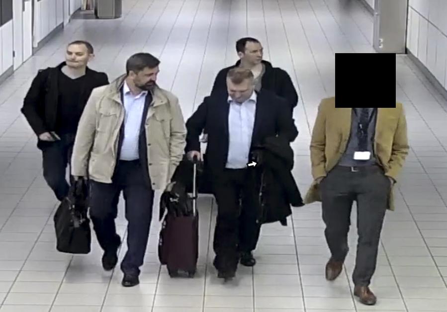  CCTV shows the four men who tried to hack into the chemical weapons watchdog entering the country