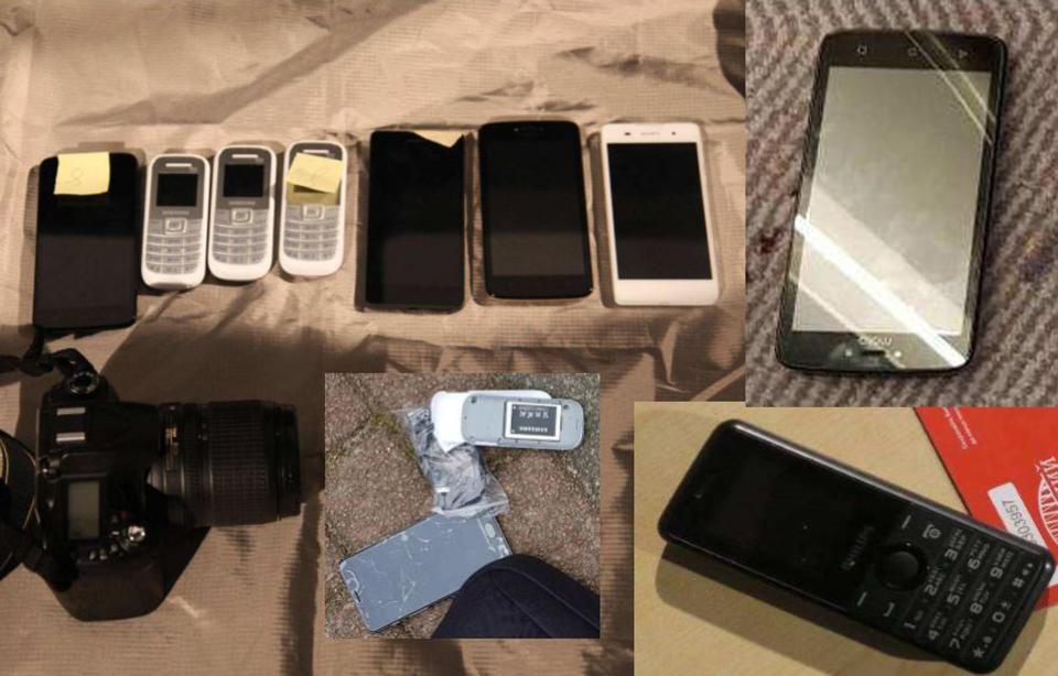  The men tried to destroy some of phones they were found with as Dutch officials moved in