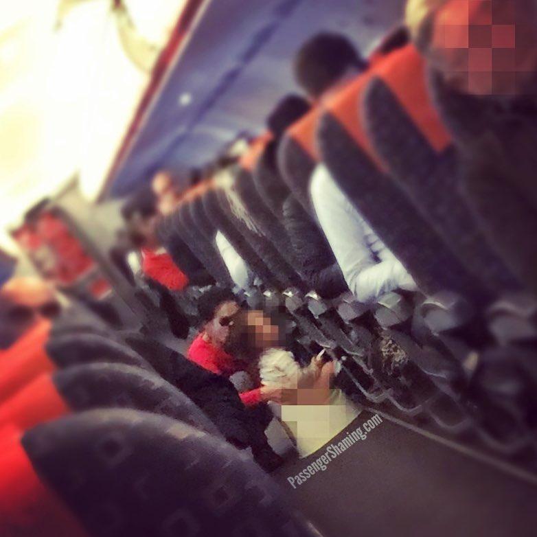  The incident follows another headline-grabbing moment last week when a mum let her child use the potty in the aisle of a plane