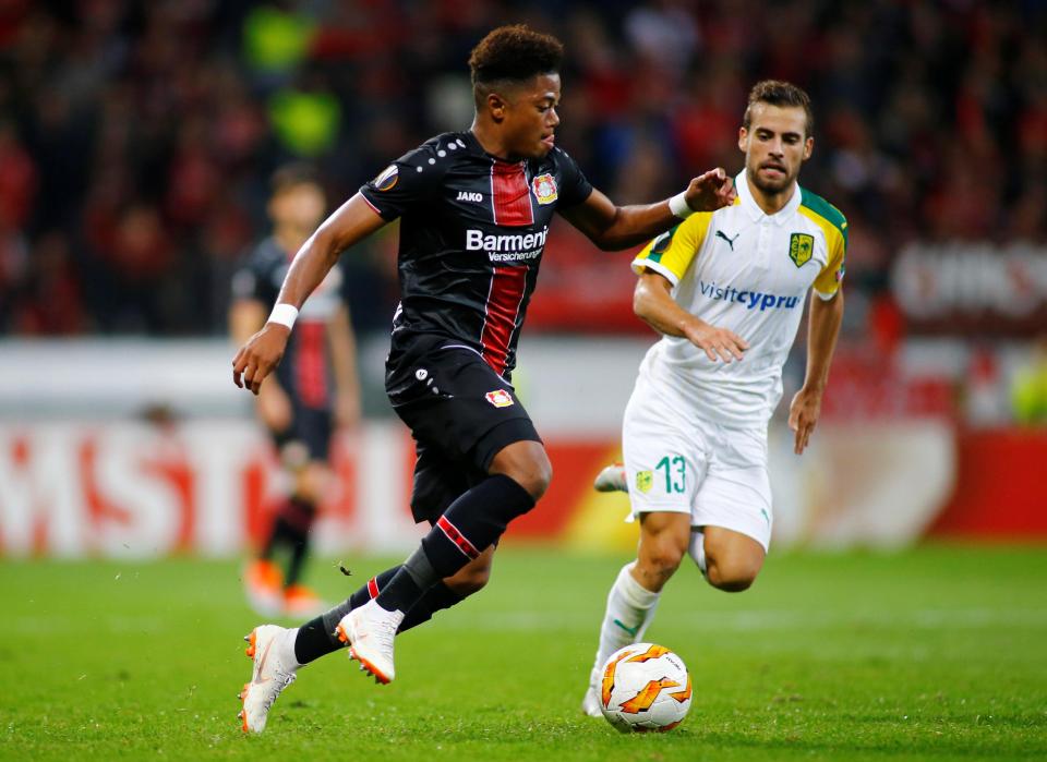  Leon Bailey has scored just once this season for Bayer Leverkusen