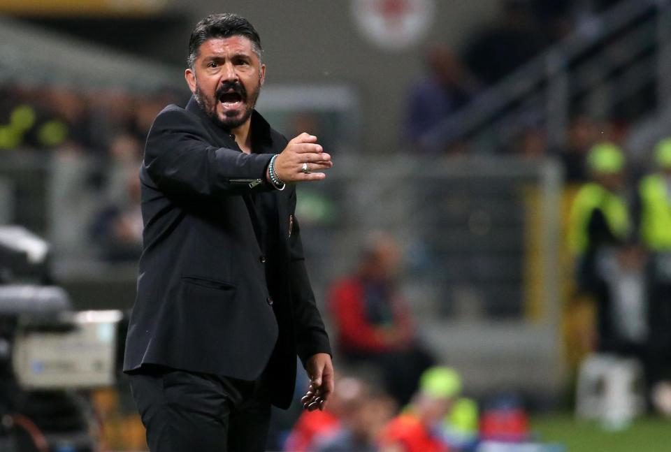  Gattuso's side are currently enduring a tough season in Serie A