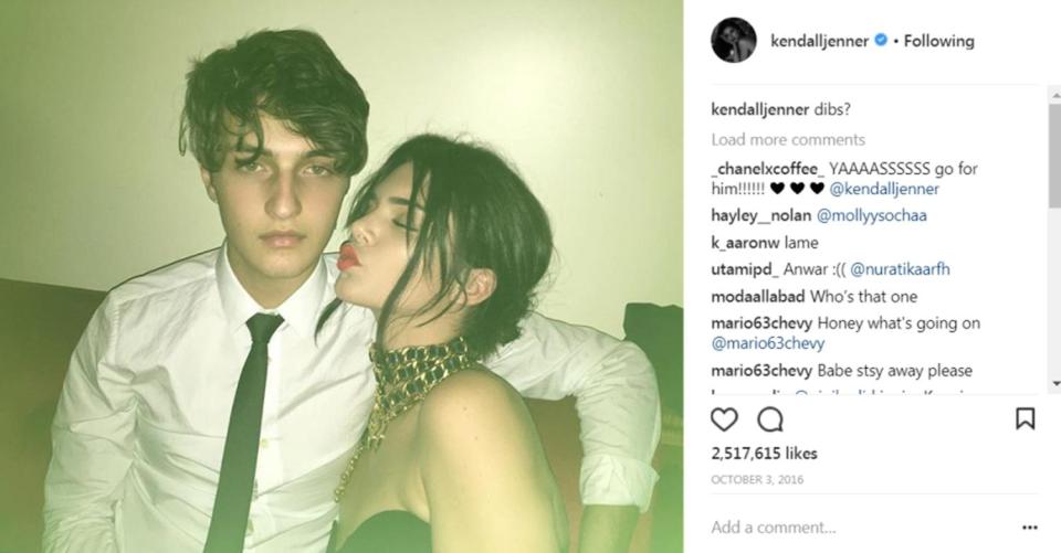  Kendall may have always held a torch for Anwar, as this Instagram post from 2016 shows