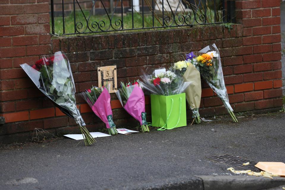  Tributes have been left for Mr Pearson outside his home