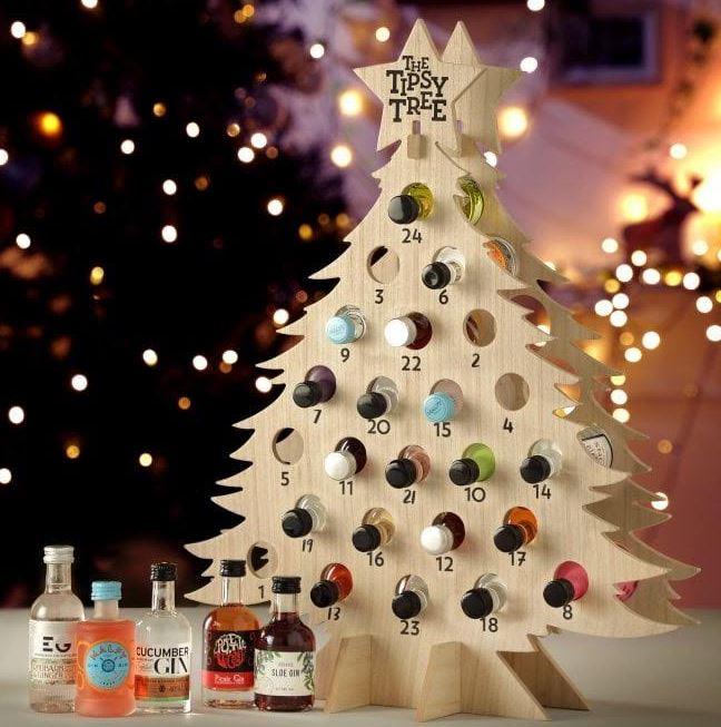  This Tipsy Tree advent calendar filled with flavoured gins costs £140