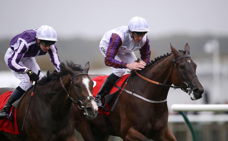  Laurens (left) won the Sun Chariot Stakes last time out