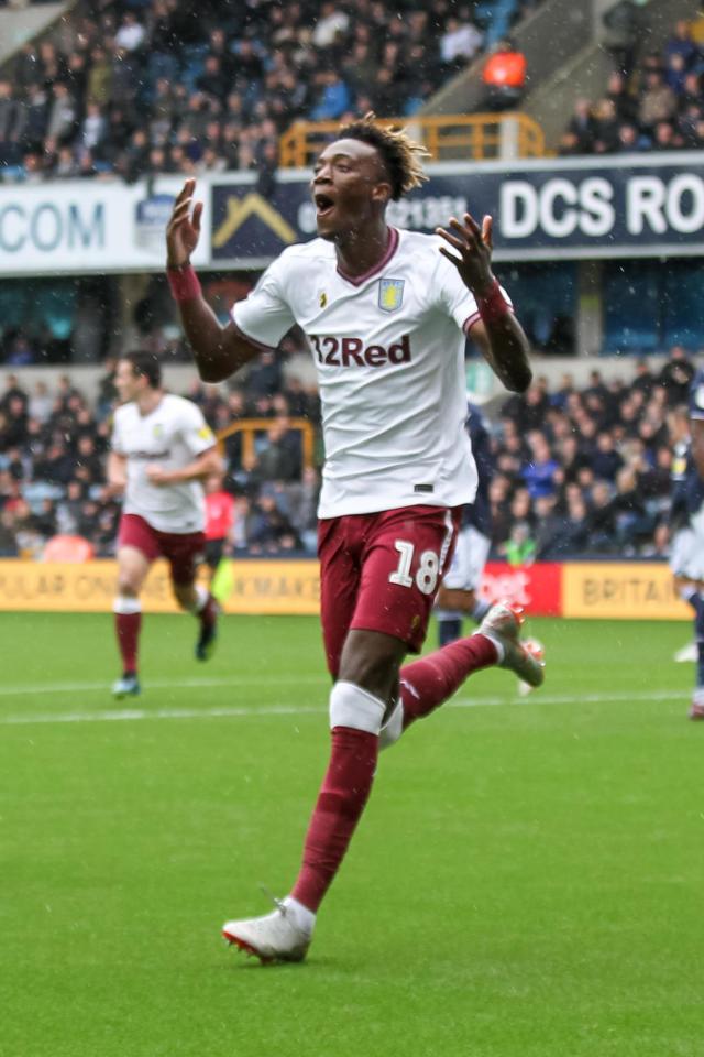  Tammy Abraham gave Aston Villa an early lead with his eye-catching volley in the seventh minute