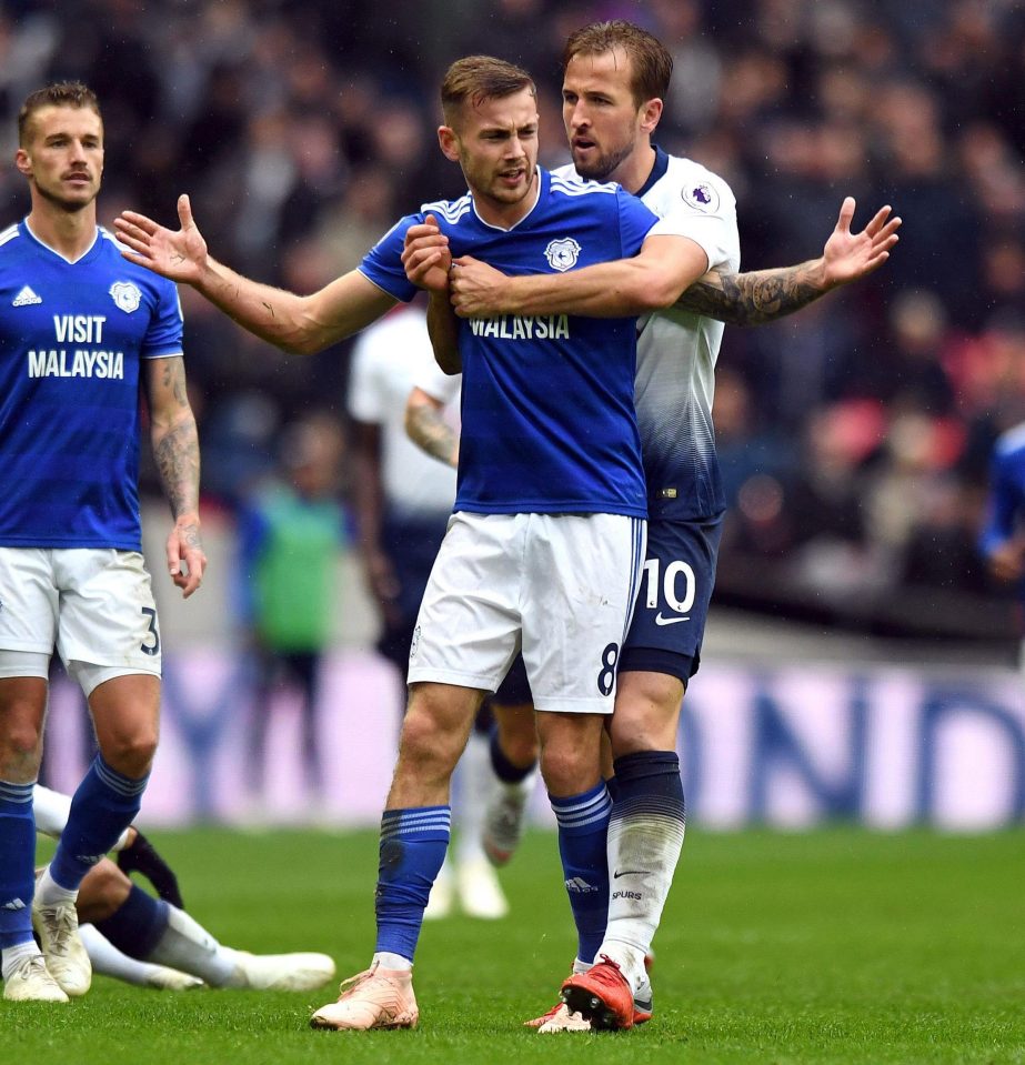  Harry Kane has denied he got Joe Ralls sent off at Wembley