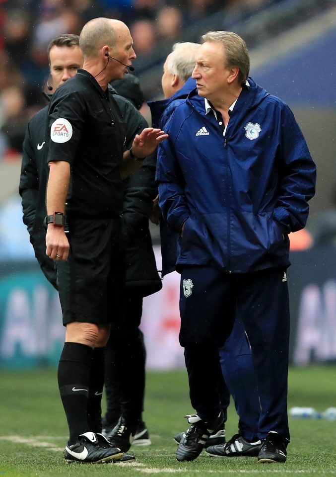  Neil Warnock has been warned twice over his conduct towards referees this season