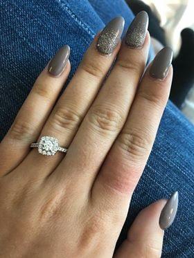  Bekkie, showing off her ring, has spoken out after receiving the upsetting message