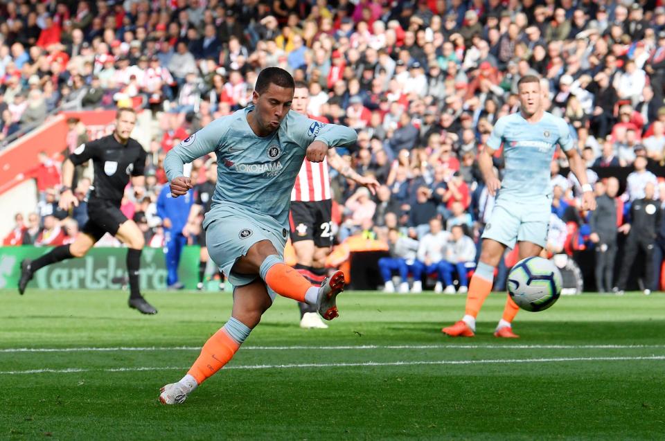  Eden Hazard has scored eight goals for the Blues this season