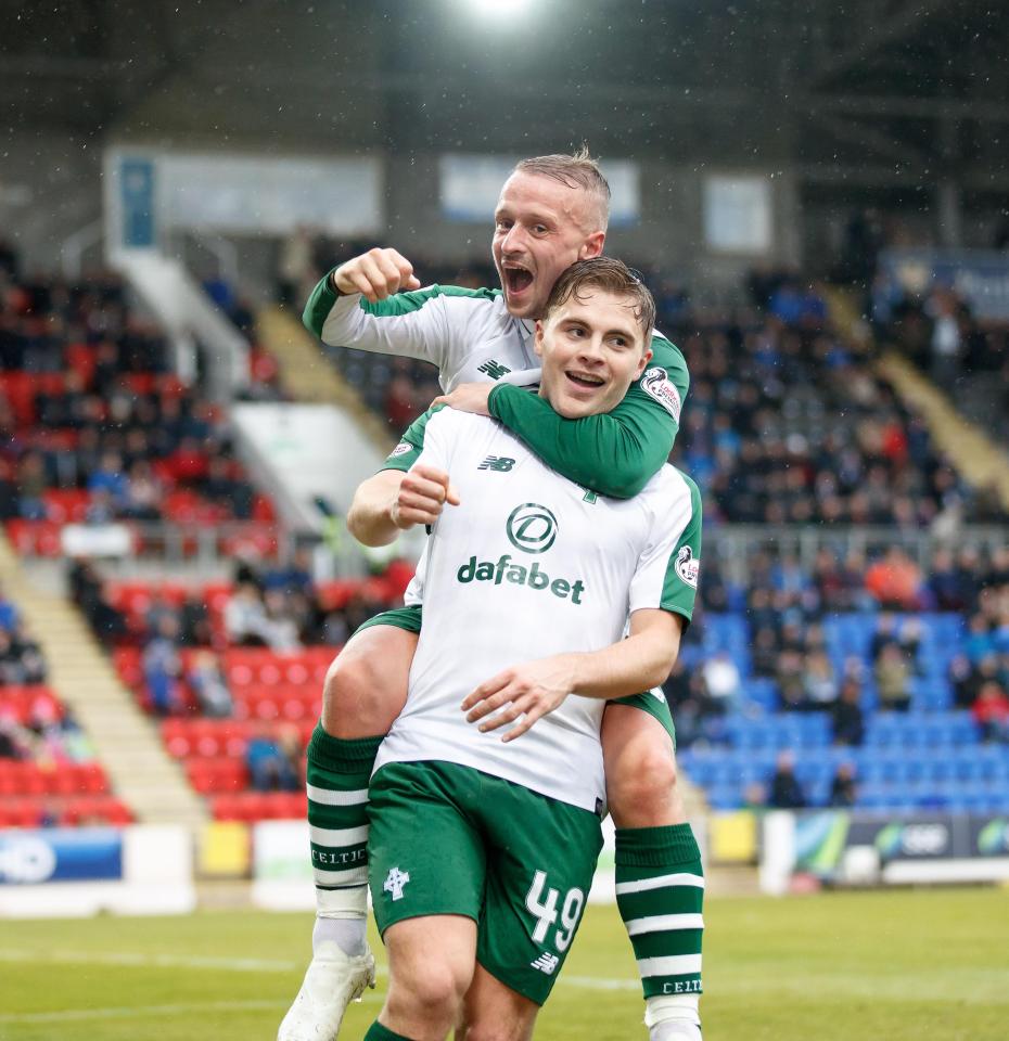  James Forrest scored four goals for the Hoops against St. Johnstone