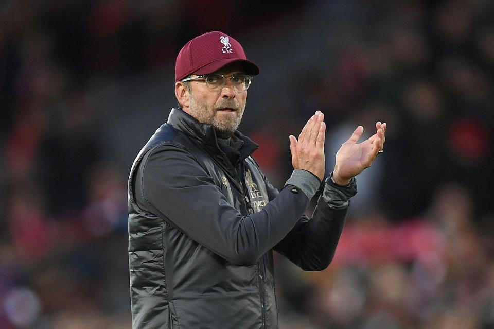  Jurgen Klopp's Reds trail the current champions