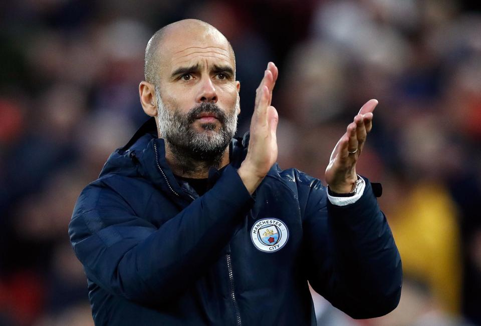  Pep Guardiola's Manchester City are clear favourites for the award