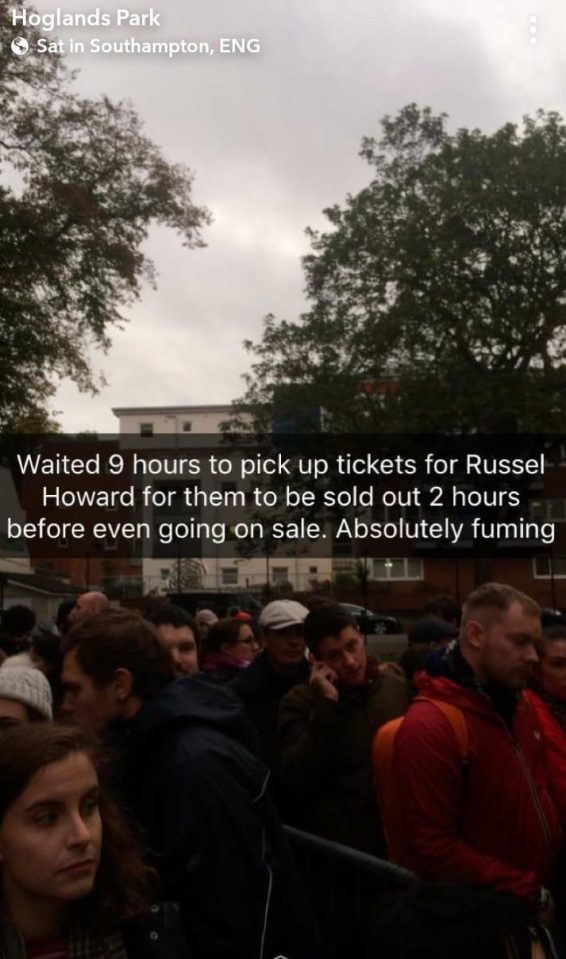  Furious festival attendees took to social media to complain about the 'shambolic' ticketing situation at Comedy Central Live!, which meant that some people pointlessly queued for hours in the rain for tickets