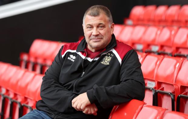 Shaun Wane needed 50 stitches in his leg after a disturbing injury as a youngster