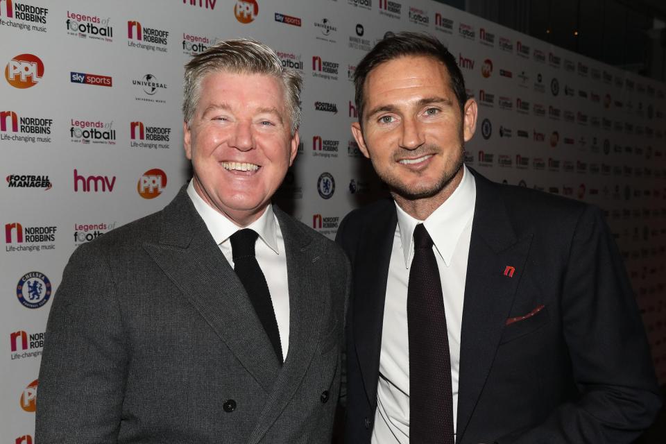  Sky Sports' Geoff Shreeves was also at the event at the Grosvenor House Hotel in London