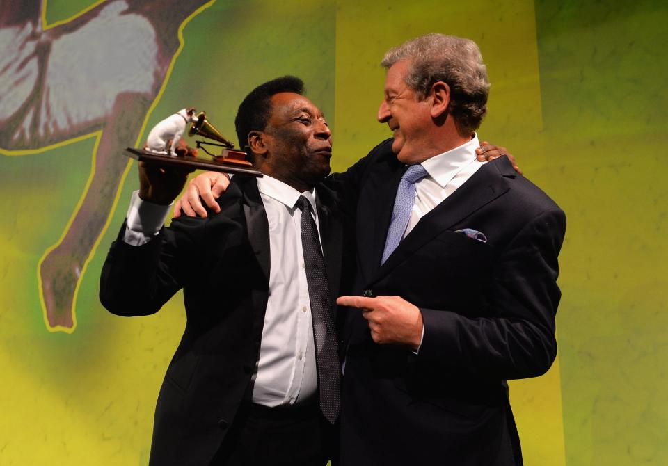  Pele is widely regarded as the best player of all time and was presented with the 2013 accolade by Roy Hodgson