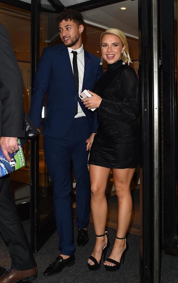  The couple looked loved up as they made their way out of Grosvenor House