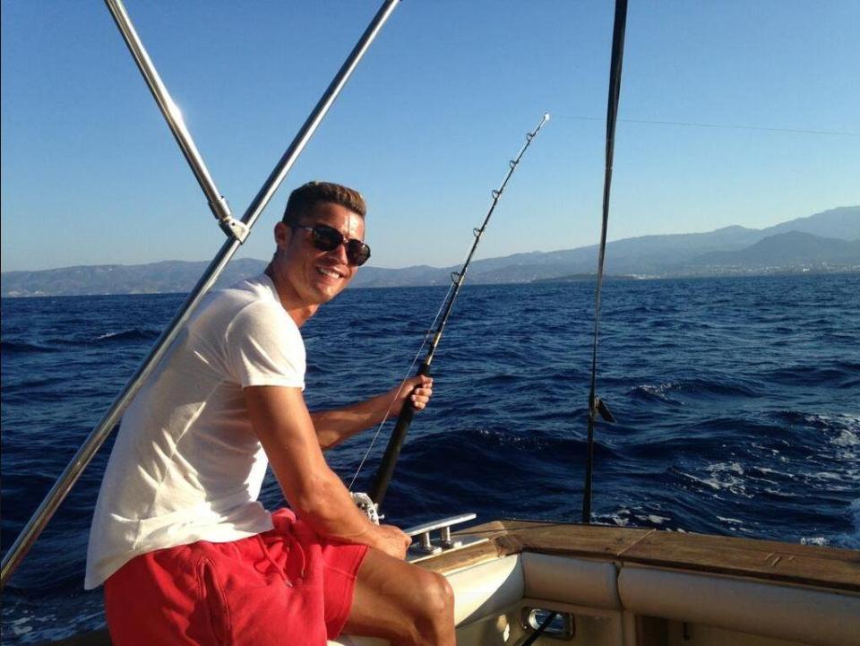  Cristiano Ronaldo caught the fishing bug in his hometown of Madeira