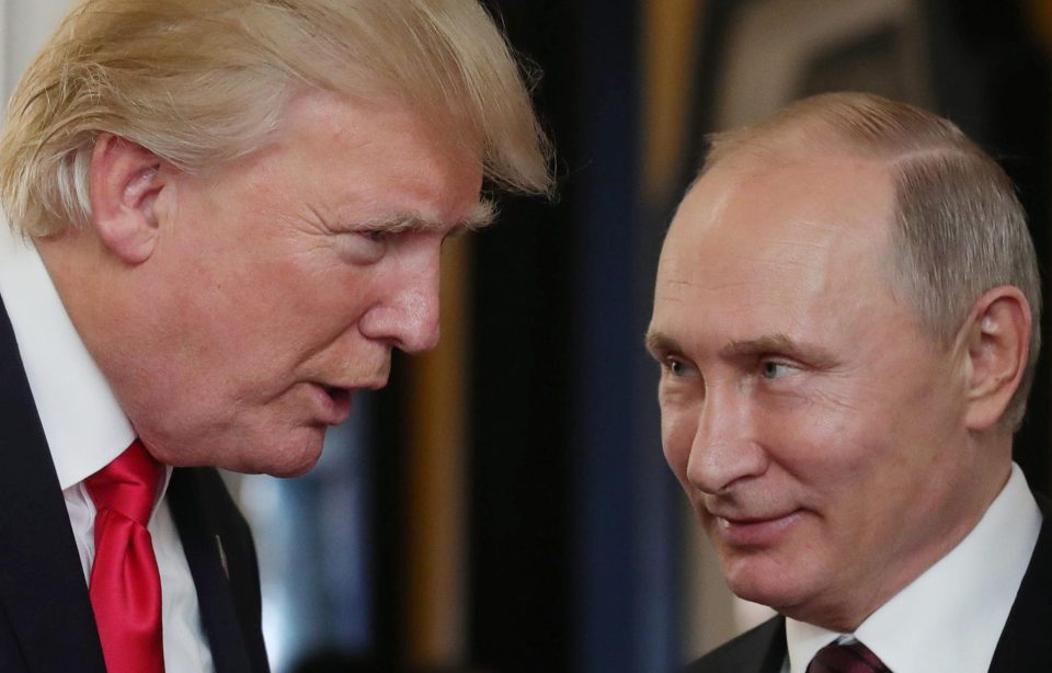  The US President and Russia's Vladimir Putin share a hot and cold relationship