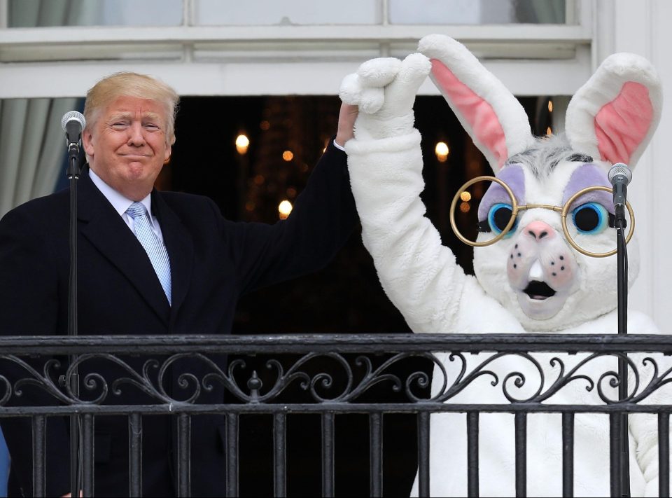  He got involved in the annual Easter Egg Roll on the White House lawn in April