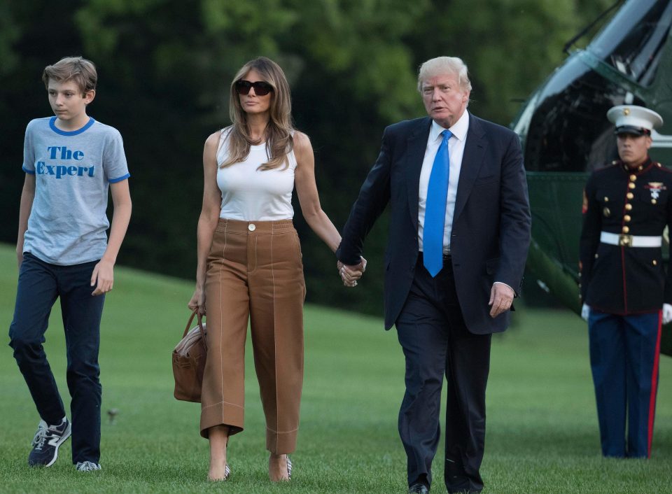  Melania and Trump share a son, Barron