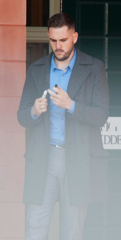 Joshua Weir outside Llandudno magistrates court