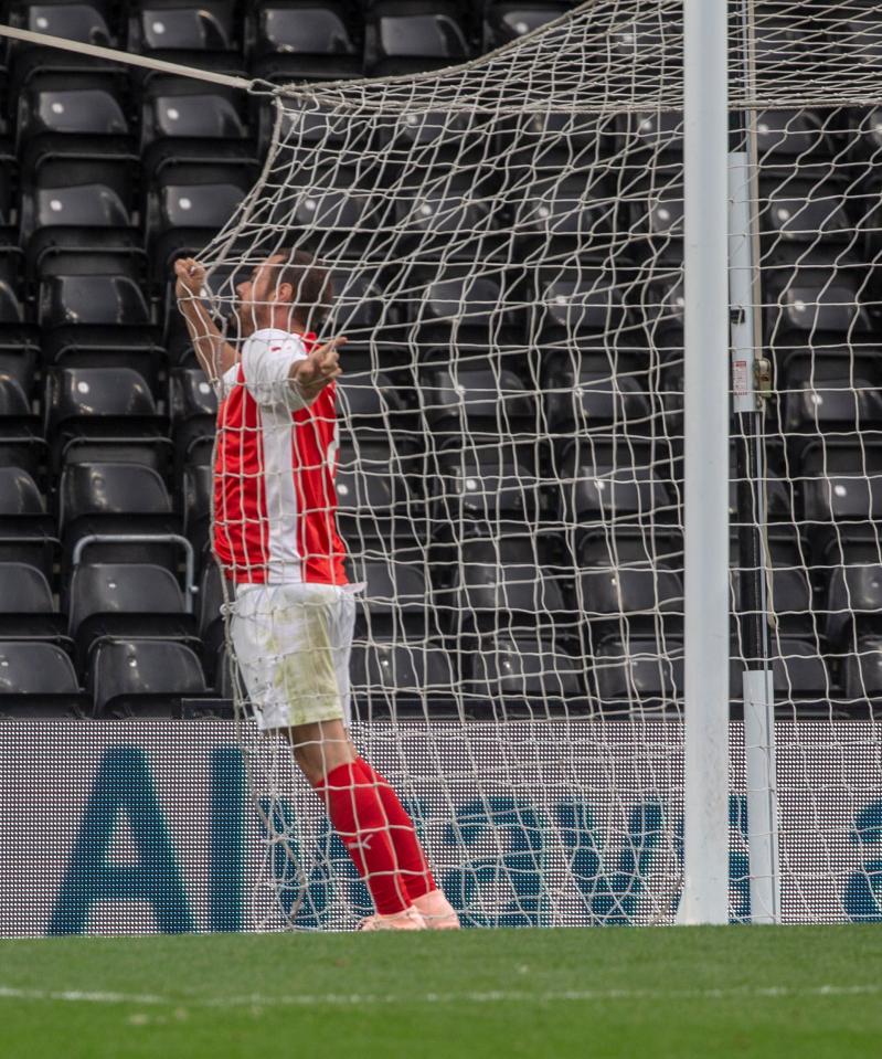  Danny put on a passionate display throughout the match, even hurling himself into the goal