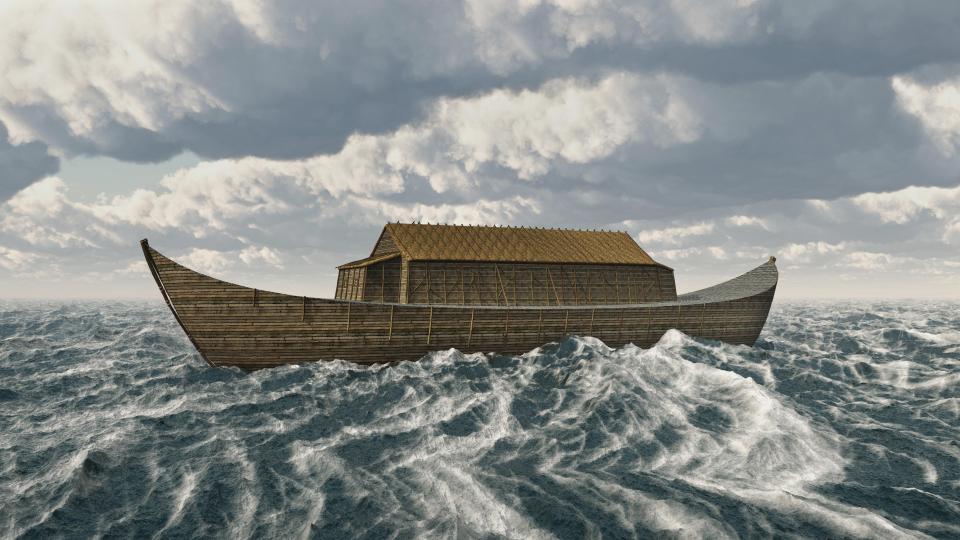  The Bible details how Noah was instructed by God to build a vast ark to protect two of every animal from the flood